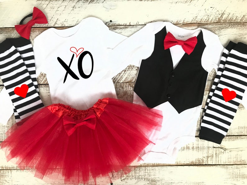 matching boy and girl valentine outfits