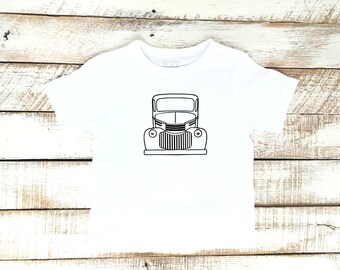 1941-1946 Chevy, Front of Pickup, Toddler Boys Shirt, Toddler Boy Truck Shirt, Slammed Old Chevy, Vintage Truck, Truck Graphic Tee Shirt