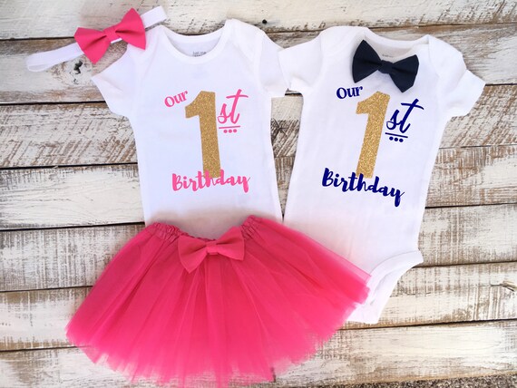 boy girl twin birthday outfits