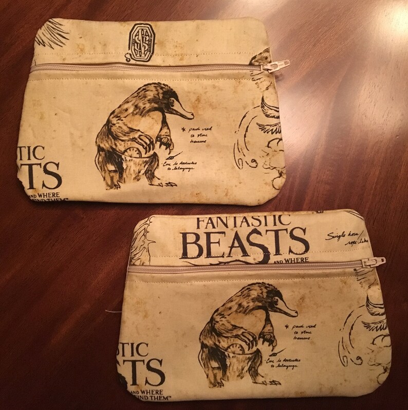 Harry Potter and Hogwarts House Zipper PouchBag
