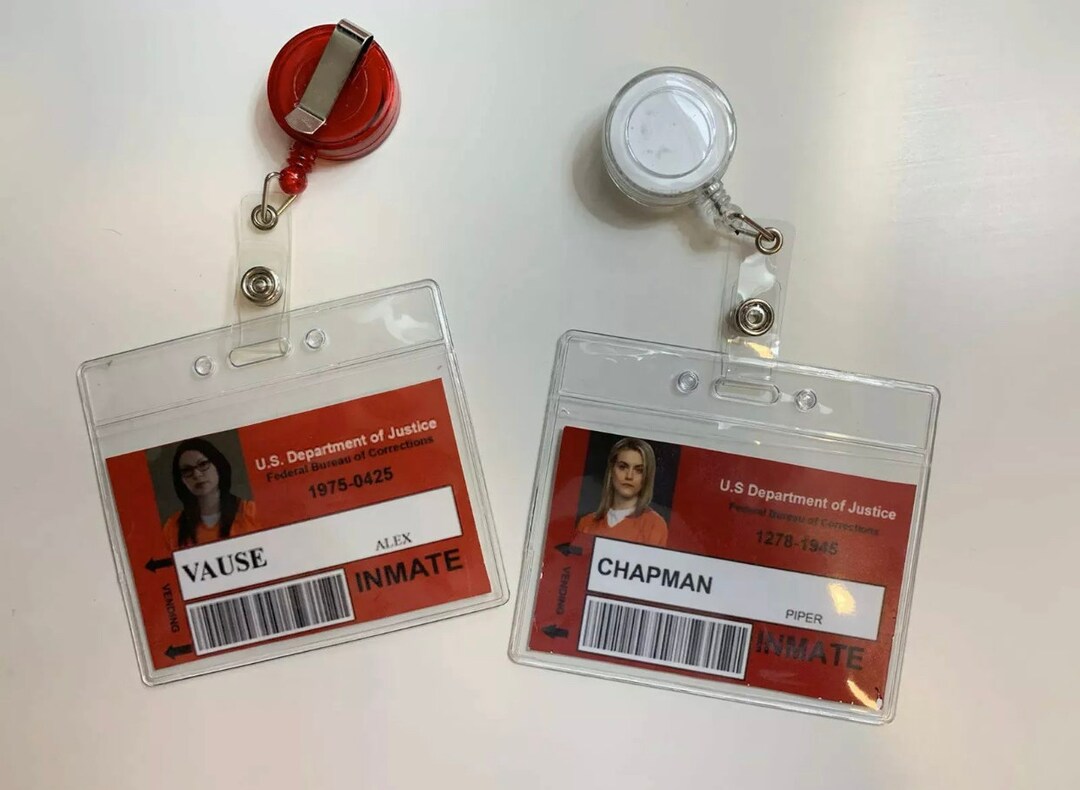 Orange is the New Black Costume Id Tag Badge Cosplay Alex Vause Piper ...