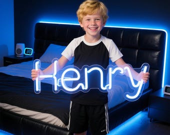 Custom Name Neon Sign,Children Name Sign,Name Neon Sign,Light Up Name Sign,Personalized Name Sign,Birthday Gifts,Bedroom Wall Decor