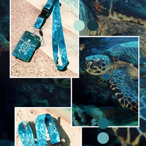Sea Schildkröte Lanyard Abzeichen, Handy, ID-Kartenhalter, Schlüsselanhänger Sicherheit Ausreißer.
