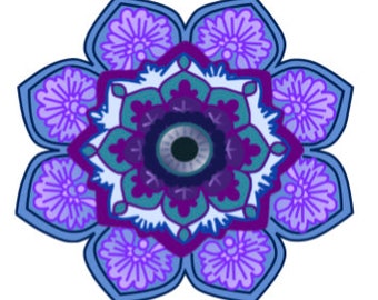 Purple Mandala Sticker