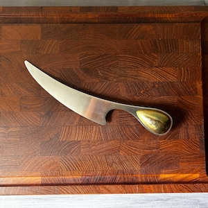 Vintage Dansk Torun Cheese Knife, Mid Century Vivianna Torun Bulow-Hube for Dansk, Scandinavian Modern Cheese Knife