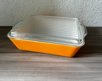 Vintage Pyrex Vintage Pyrex Orange Citrus Refrigerator Dish w/ Lid Pyrex 0503 1.5 QT