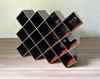 Vintage Mod Plastic Copco Spice Rack - Dark Brown