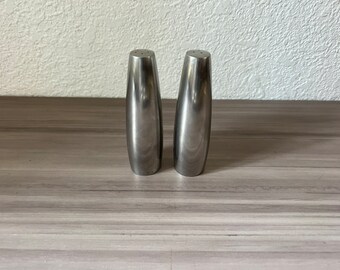 Vintage Dansk Denmark Quistgaard Design Stainless Steel Salt Pepper Shakers