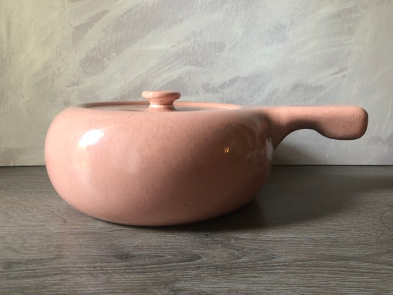 Vintage Russel Wright Covered Casserole, Russel Wright Pink, Mid 