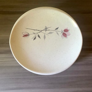 Vintage Set of 4 Franciscan Duet Pattern Dessert Plate, Bread/Butter Plates