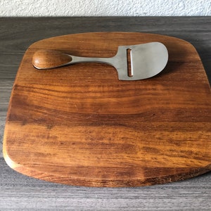 Vintage Dansk Torun Teak Cutting Board & Knife, Danish teak image 2