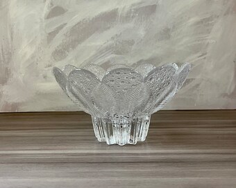 Vintage Lausitzer Crystal glass large bowl, Madea, Made in Germany