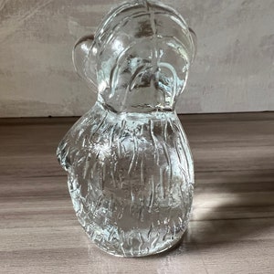 Vintage Bergdala Clear Glass Monkey Figurine Sweden image 4