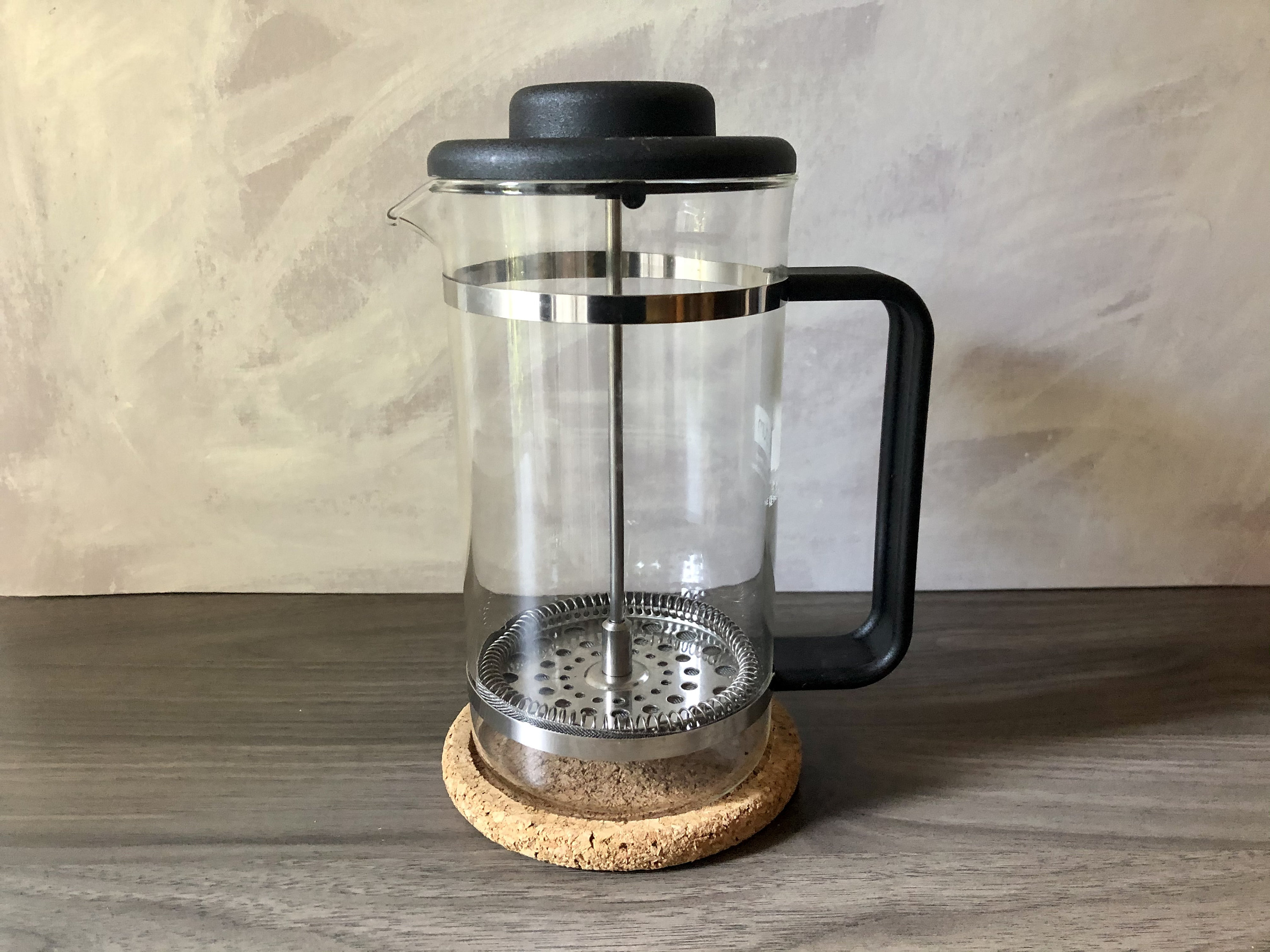 Bodum Bistro French Press Coffee Pot in Black With Cork Coaster