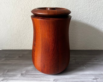 Vintage 60s Dansk Ice Bucket Staved Teak Wood IHQ Danish Modern Denmark Jens Quistgaard, Danish Modern