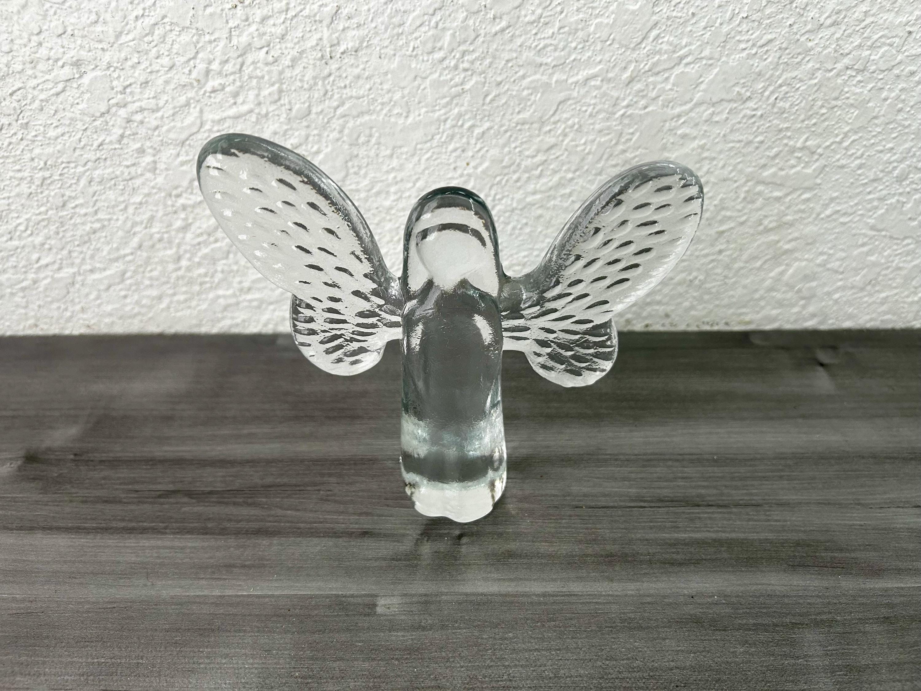 Vintage Mid-century Kosta Boda Swedish Art Glass Angel by Bertil