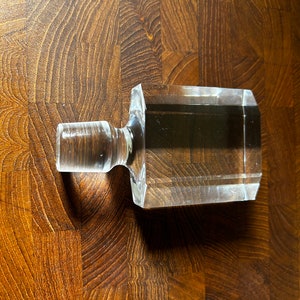 Mid Century Orrefors Crystal Decanter Stopper by Edward Hald , Scandinavian Art Glass image 5