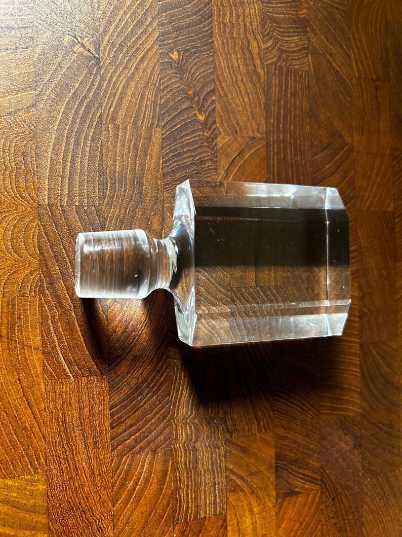 Mid Century Orrefors Crystal Decanter Stopper by Edward Hald , Scandinavian Art Glass image 5