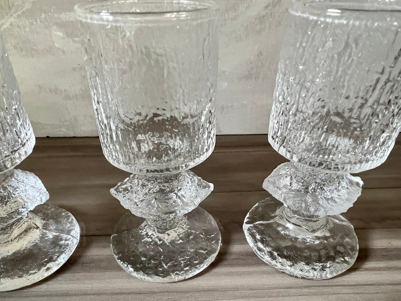 Vintage Senaattori Cordial / Liqueur glass Timo Sarpaneva Iittala Finland glass vintage collectible glass mcm glass flutes holiday glassware image 7