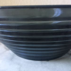 Vintage ittala Aalto bowl, Aino Aalto bowl, Iittala glass bowl, Rippled glass bowl, Grey glass bowl, Finnish art glass bowl image 4