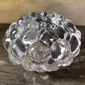 Vintage Orrefors Sweden Crystal Raspberry Candleholder image 4