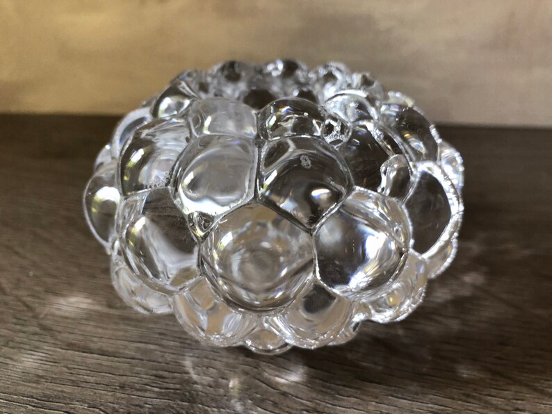 Vintage Orrefors Sweden Crystal Raspberry Candleholder image 4