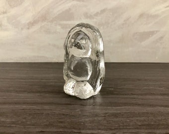 Vintage  Bergdala Glass Troll figurine paperweight Swedish Glass mid century Glass Troll figurine paperweight  Glass mid century