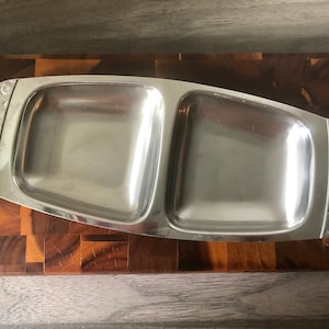 Vintage  Alessi Navaho Stainless Steel Jam & Jelly or Candy or Olive Dish