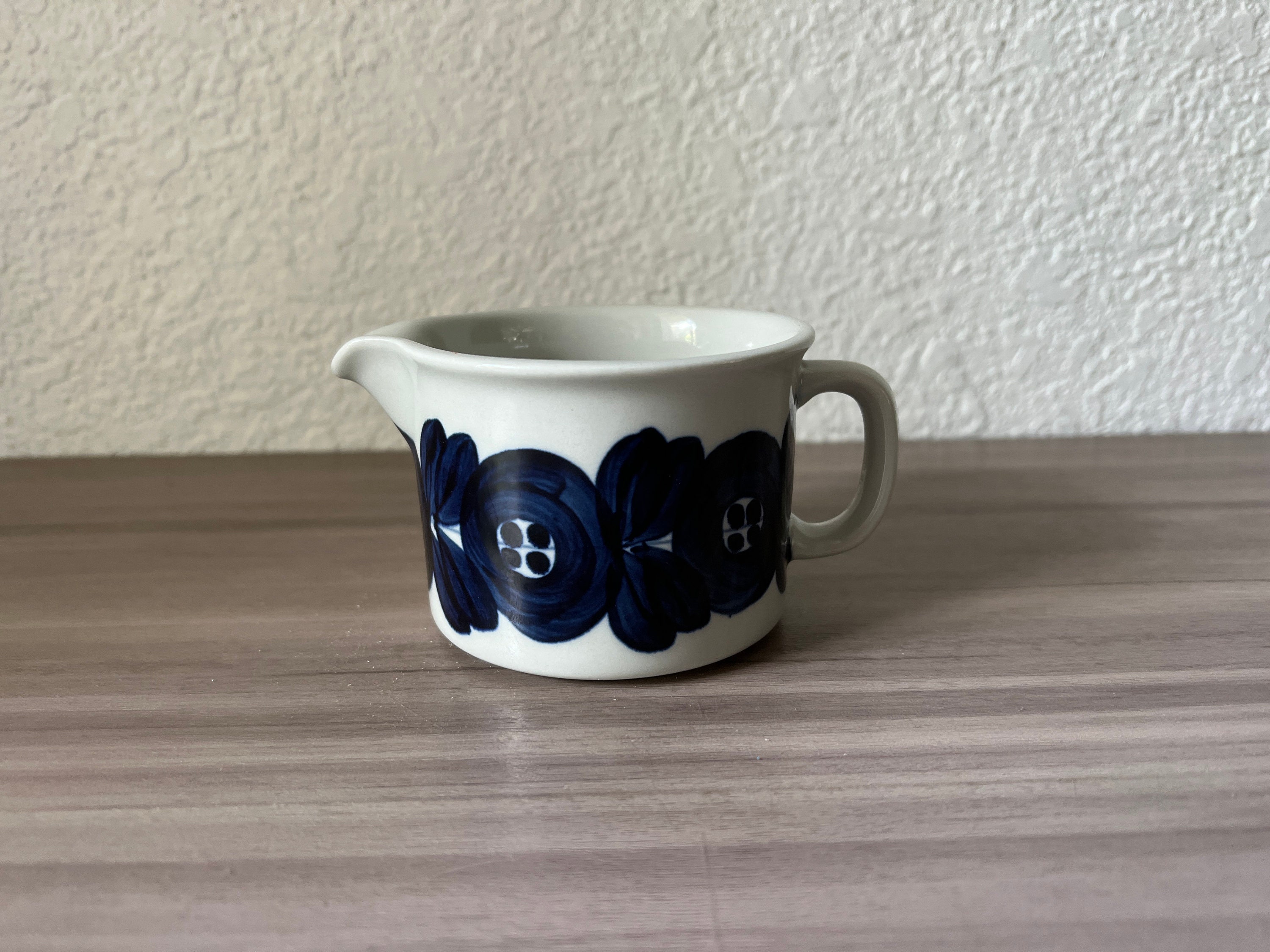 Vintage Arabia Finland Blue Anemone Creamer - Etsy