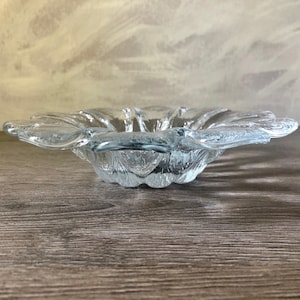 Vintage Holmegaard Denmark flower glass bowl from the Multi Series, Made in Denmark, Mid Century Modern Glass, Copenhagen crystal glass