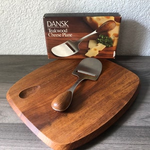 Vintage Dansk Torun Teak Cutting Board & Knife, Danish teak image 6