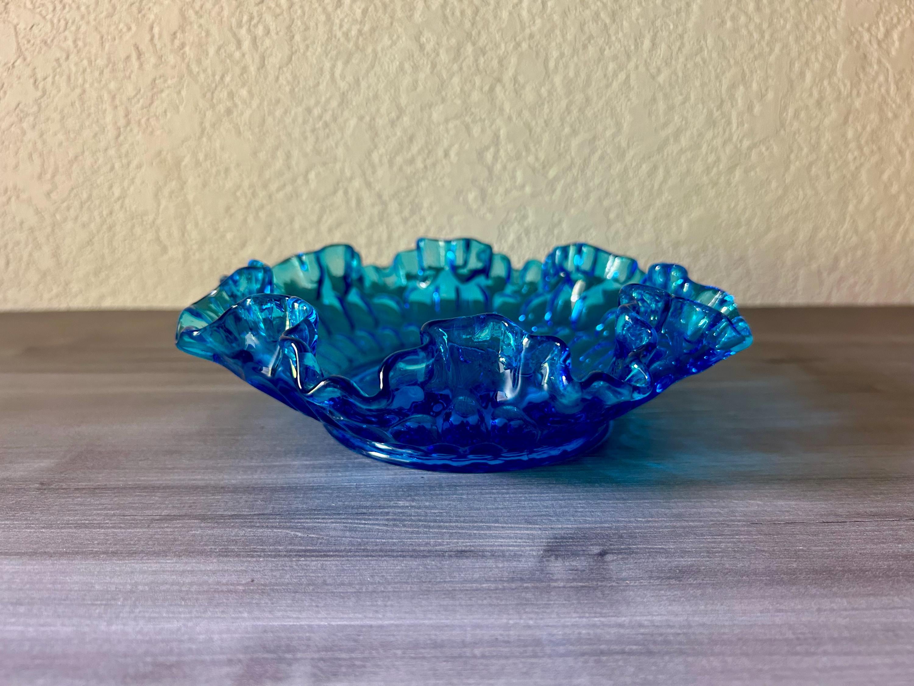 Fenton Blue Bowl - Etsy