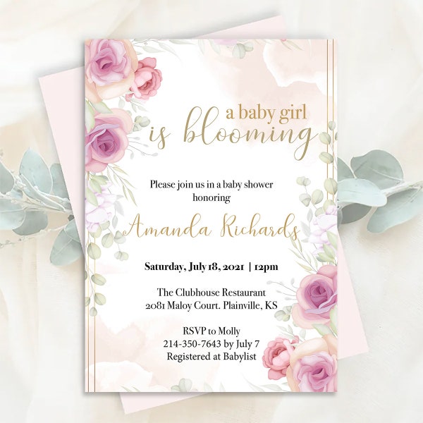 Baby is Blooming Etsy