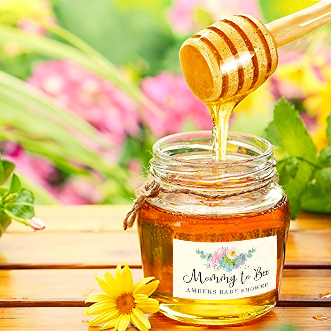 Honey Jar Label/Sticker for Favors Etsy