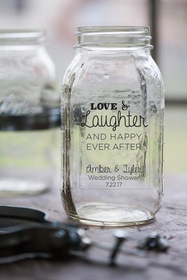 Personalized Mason Jar Sticker Etsy