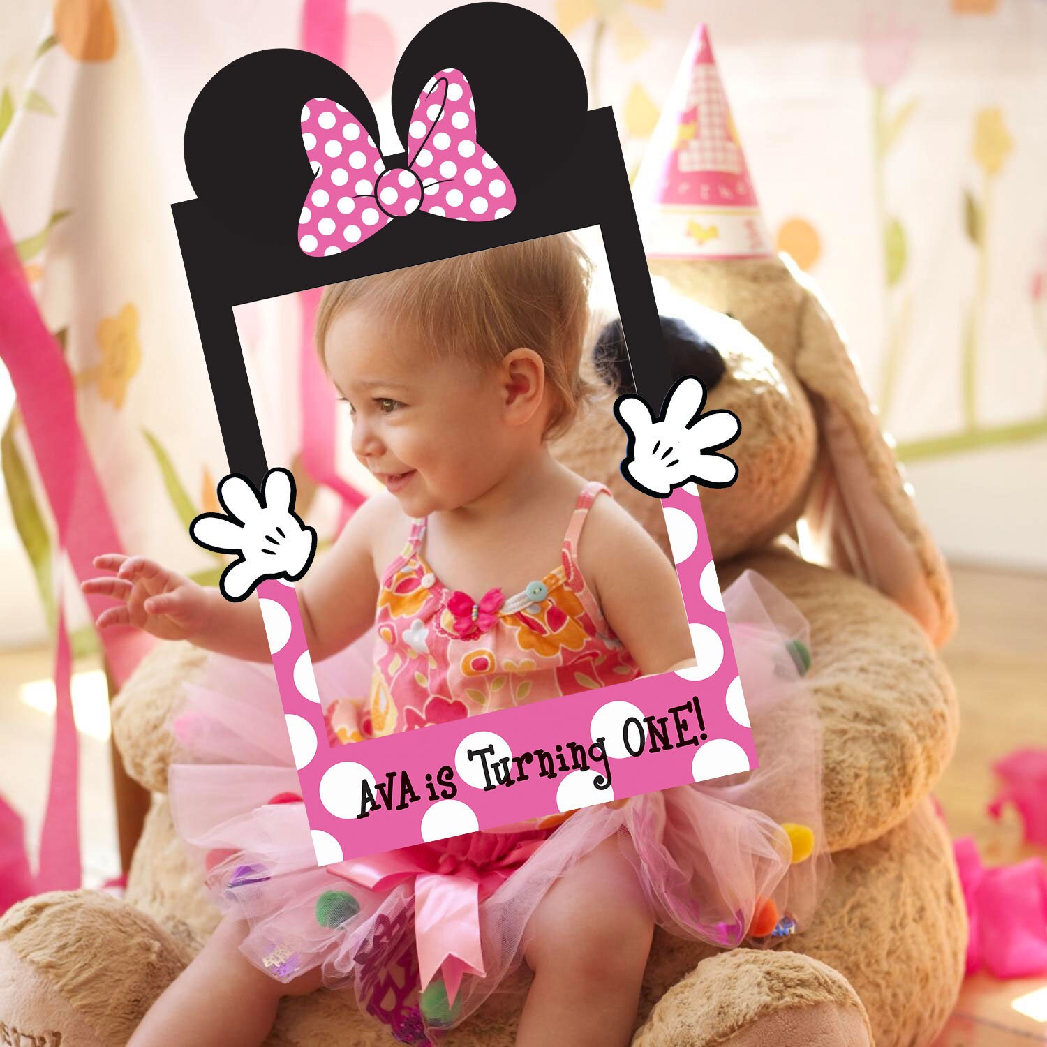 Minnie Mouse Photo Prop Pink and Red Available