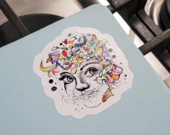 Neurodivergent Vinyl Sticker: Autism AuDHD ADHD Awareness Decal