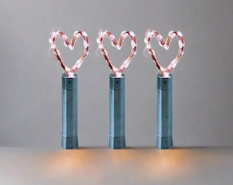 Wine Bottle Fairy Lights, Silver Cork, Wedding Decor (No Bottle)