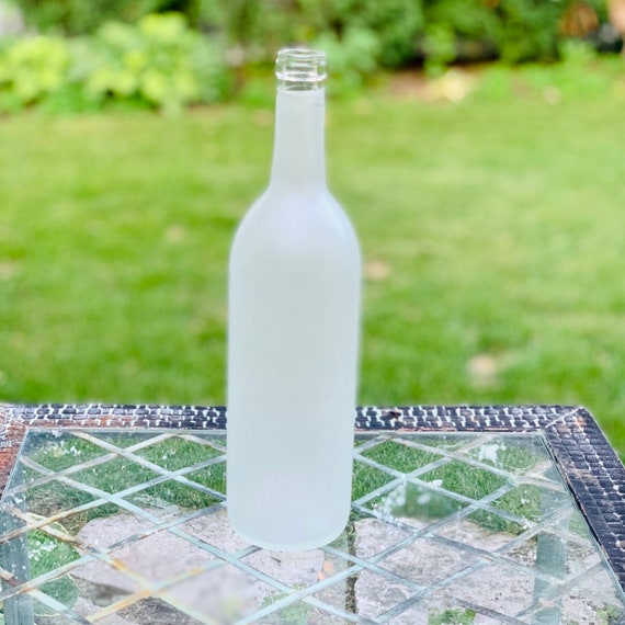 Download Empty Wine Bottle Frosted Frosted Wine Bottle Crafts And Etsy