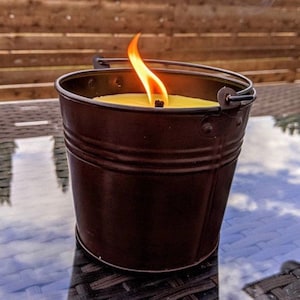 Outdoor Citronella Kerze mit Henkel - 22 oz (Dunkelbraun)