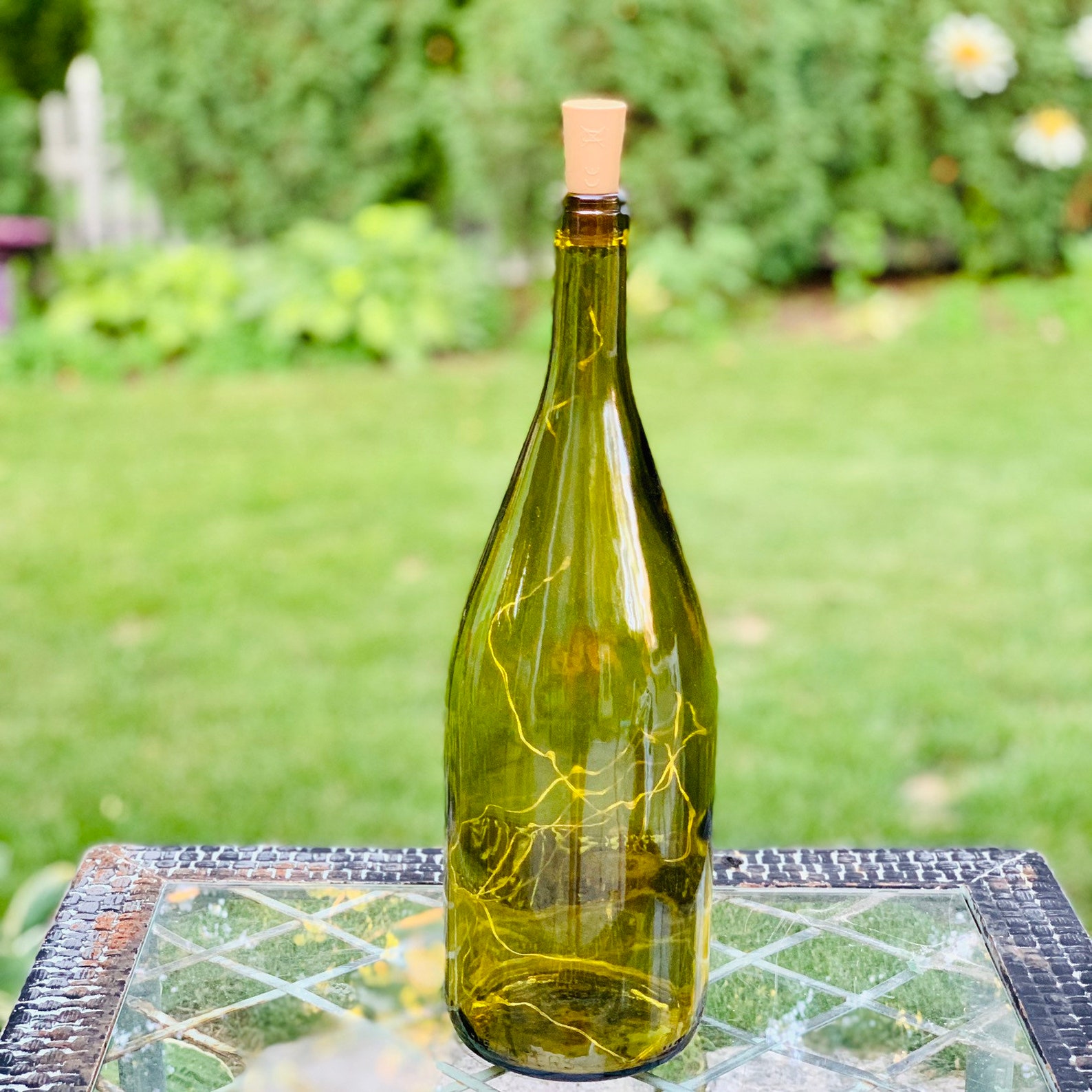 Empty Magnum Wine Bottle with Cork Lights Large Wine Bottle Etsy