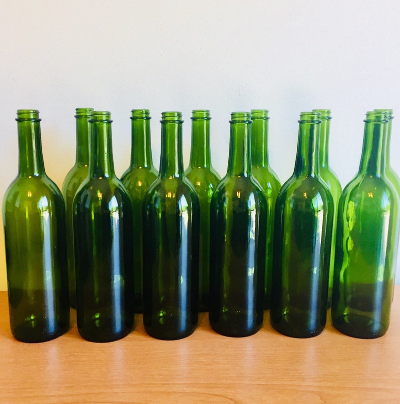 Empty Wine Bottles without Labels 12-pack Rustic Empty Wine | Etsy