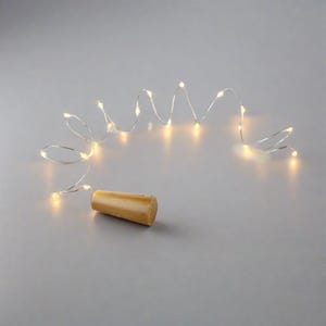 LED Cork Lights for Wine Bottles - Warm White - Battery Operated - 1, 3, 6, 12 Pack - For DIY Crafts, Parties, Centerpieces