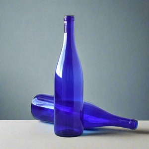 Wine Bottle 2-Pack Empty Deep Blue Burgundy Wine Bottle Crafts Wine Bottle Decoration Wine Bottle Wedding Centerpiece Bottle Tree