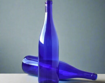Wine Bottle 2-Pack Empty Deep Blue Burgundy Wine Bottle Crafts Wine Bottle Decoration Wine Bottle Wedding Centerpiece Bottle Tree