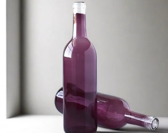 Wine Bottle 2-Pack Empty Purple Wine Bottle Crafts Wine Bottle Decoration Wine Bottle Wedding Centerpiece Bottle Tree