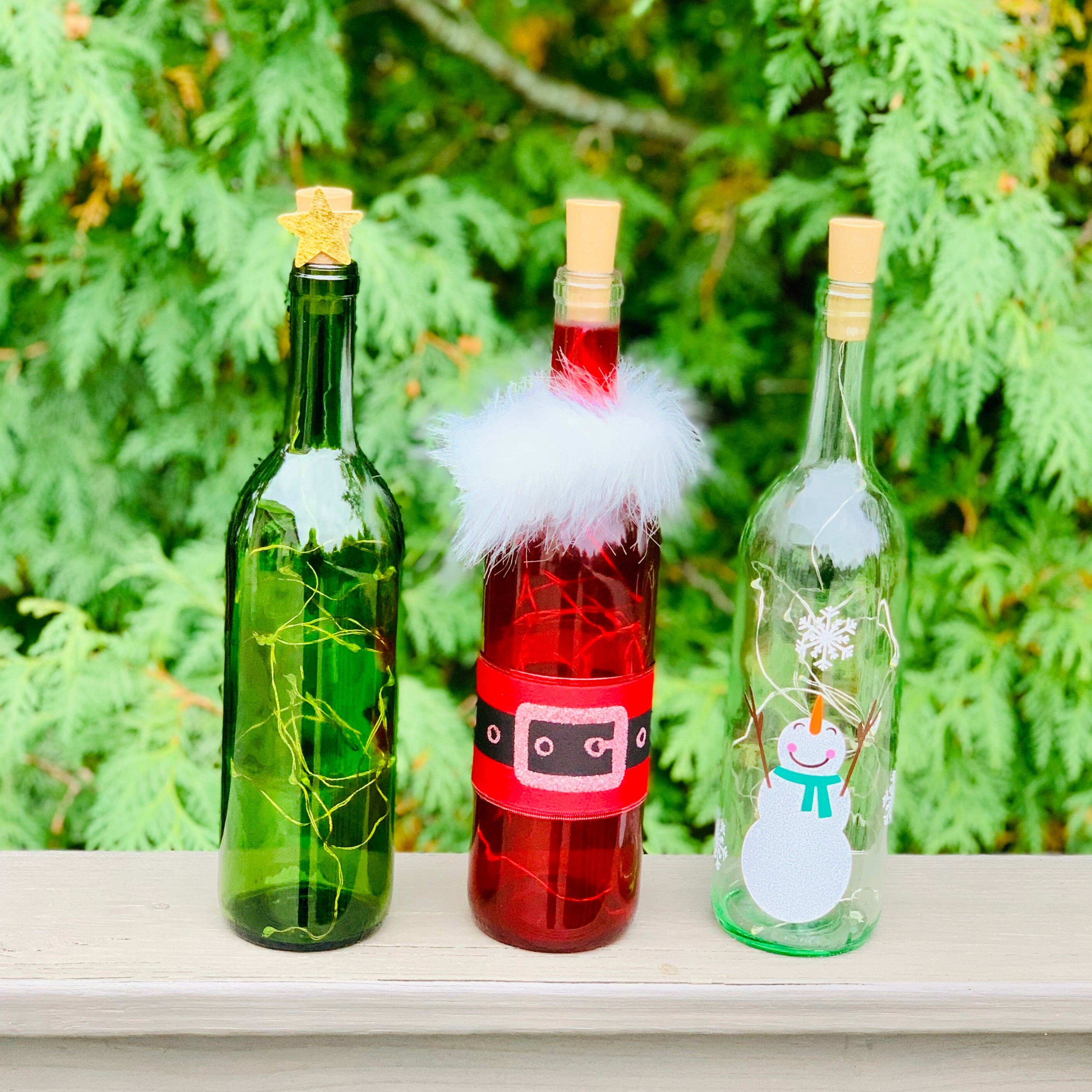 Creative Wine Bottle Decoration Ideas for Christmas Decor