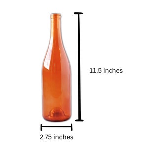 Wine Bottle Empty Orange Wine Bottle Crafts Wine Bottle Decoration Wine Bottle Wedding Centerpiece Bottle Tree image 6