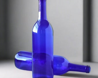 Wine Bottle 2-Pack Empty Deep Blue Wine Bottle Crafts Wine Bottle Decoration Wine Bottle Wedding Centerpiece Bottle Tree