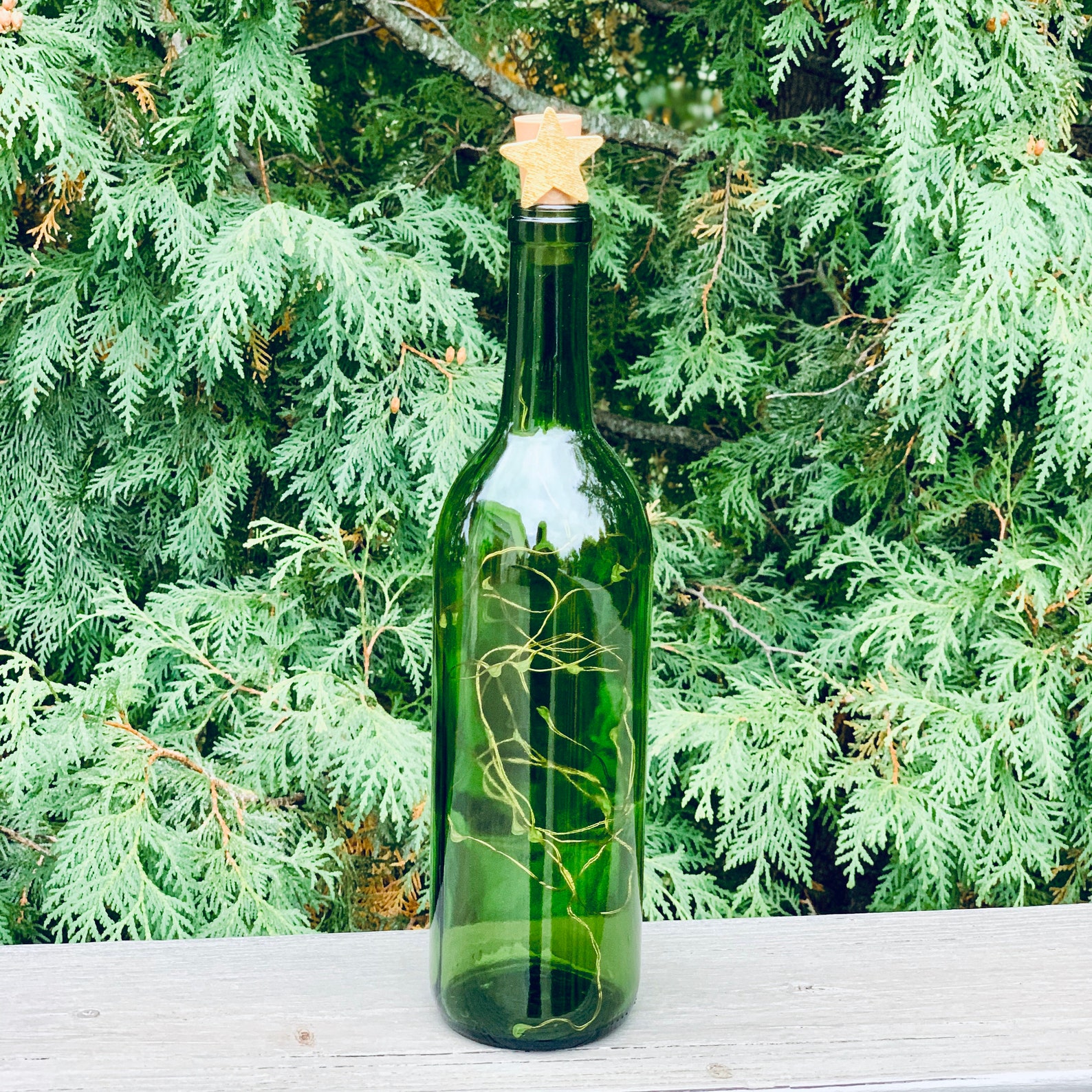 Holiday Wine Bottle Decorations With Lights Santa Snowman Etsy UK